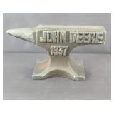 JOHN DEERE CAST IRON ANVIL PAPERWEIGHT