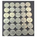 (30) KENNEDY HALF DOLLARS