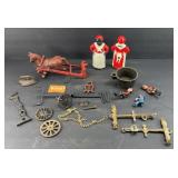CAST IRON TOY PARTS, (1) BANK