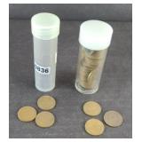 (2) ROLLS OF EARLY WHEAT PENNIES (1) 1910 (1)