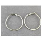 STERLING SILVER HOOP EARRINGS