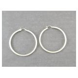 STERLING SILVER HOOP EARRINGS