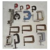 ASSORTED SMALL CLAMPS