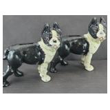 (2) CAST IRON BULLDOG BANKS