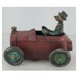 CAST IRON CAR WITH DRIVER