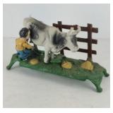 CAST IRON MECHANICAL MILKING TOY