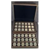 EISENHOWER DOLLAR COLLECTOR SET (36) COINS IN