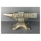 JOHN DEERE CAST IRON ANVIL PAPERWEIGHT