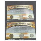 (2) TREASURED COIN SETS INCLUDES (2) SILVER DIMES