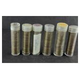 (6) ROLLS OF WHEAT PENNIES (300) PENNIES