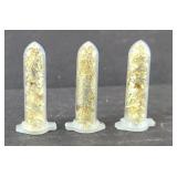 (3) TUBES WITH GOLD SHAVINGS