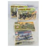 (4) MILITARY MODEL KITS APPEAR TO BE COMPLETE