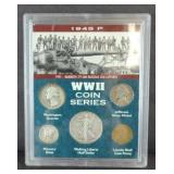 WWII COIN SET INCLUDES (3) SILVER COINS