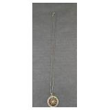 STERLING SILVER NECKLACE & PENDANT BOTH MARKED
