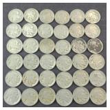 (30) BUFFALO NICKELS