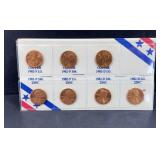 UNCIRCULATED PENNY SET