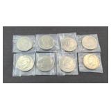 (8) UNCIRCULATED EISENHOWER DOLLARS MIXED DATES