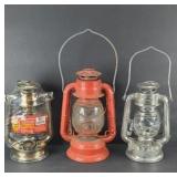 (3) OIL LANTERNS