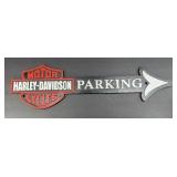 HARLEY DAVIDSON  CAST IRON PARKING SIGN