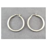 STERLING SILVER HOOP EARRINGS