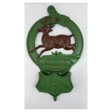 JOHN DEERE CAST IRON LETTER HOLDER