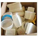 LARGE BOX OF ASSTD TUPPERWARE