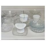 MILK GLASS & CRYSTAL GLASSWARE