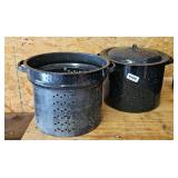 GRANITE PAN W/ STRAINER