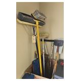 BROOMS, SHOVELS, SCRAPER & MORE