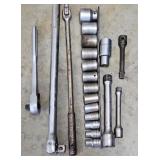 1/2 INCH SOCKETS & 3 1/4 INCH BREAK OVER BAR