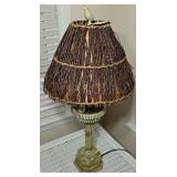 BIRD LAMP W/ NEST SHADE