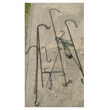 LARGE ASSORTMENT OF SHEPHERDS HOOKS