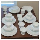 INDIANA GLASS DISHES SERVICE FOR 4 ++++