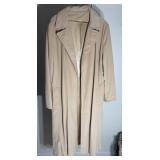 LADIES FAUX CASHMERE TRENCH COAT MEDIUM?