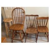 (2) CHAIRS & (2) STOOLS