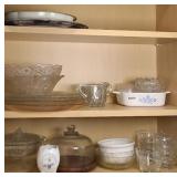CORNINGWARE CASSEROLE & GLASSWARE