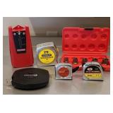 TAPE MEASURES, STUD FINDER & BOLT REMOVERS