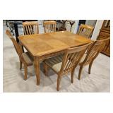 DINING ROOM TABLE W/ 6 CHAIRS