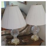 (2) CRYSTAL LAMPS