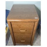 OAK FILING CABINET 2 DRAWER
