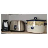 CROCK POT, TOASTER, CAN OPENER