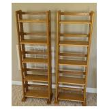 (2) FOLDING SHELVES