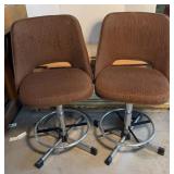 (2) RETRO SAMSONITE BAR STOOLS