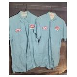 (2) VINTAGE SINCLAIR EMPLOYEE SHIRTS