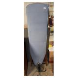 WOODEN IRONING BOARD & SUNBEAM IRON