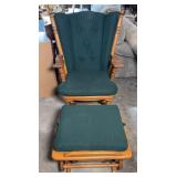 GLIDER ROCKER W/ FOOT STOOL