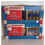 VINTAGE CHRISTMAS TREE LIGHTS PENNANT