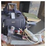 OFFICE SUPPLIES W/ ROLLING SUITCASES