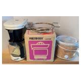CROCK POT, JUICER & COFFEE MAKER