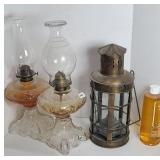 (3) OIL LAMPS